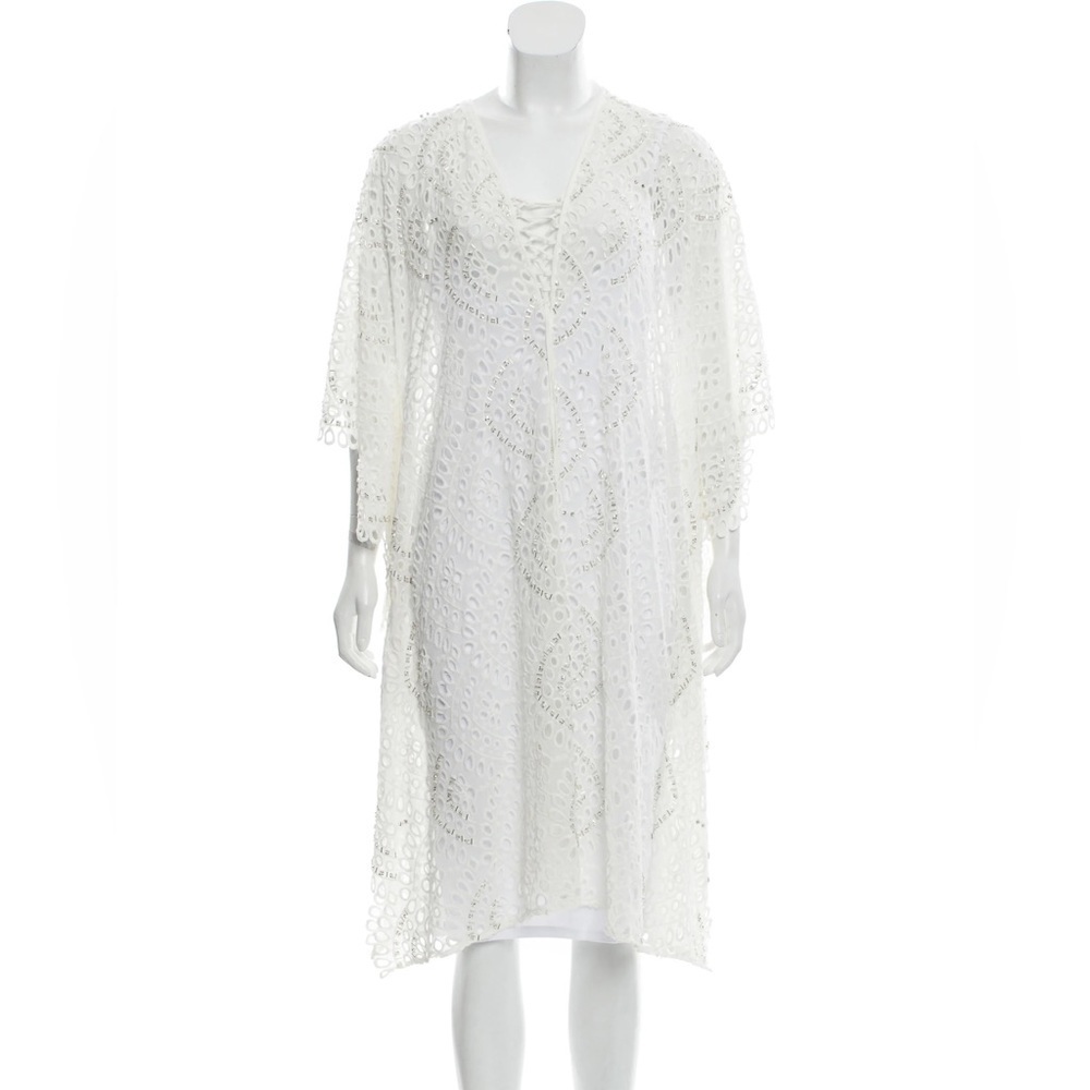 PATBO Linen-Blend Eyelet Dress w/ Tags